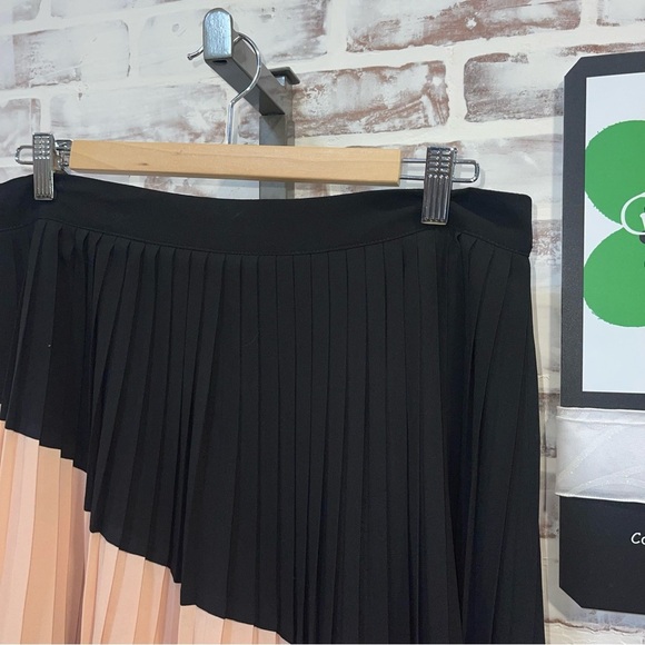 Maeve color blocked  Pleated Skirt large - Picture 3 of 11